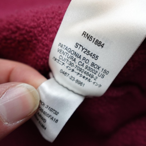 Patagonia Aztec Synchilla Snap T Jacket Mens Medium Red Fleece Pullover 25455 - Picture 5 of 9